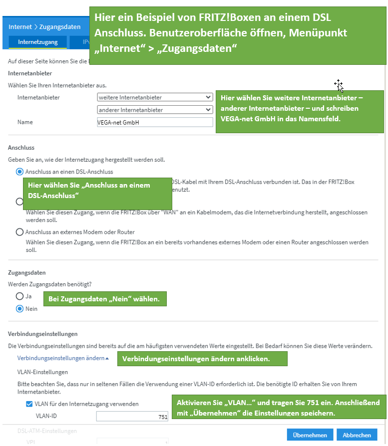 Installationsanleitung eigener Router